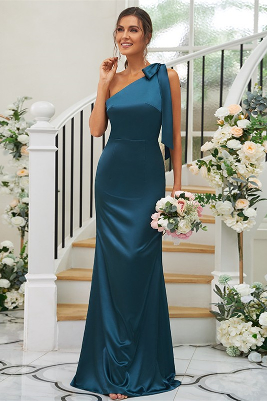 One Shoulder Mermaid Bridesmaid Dress