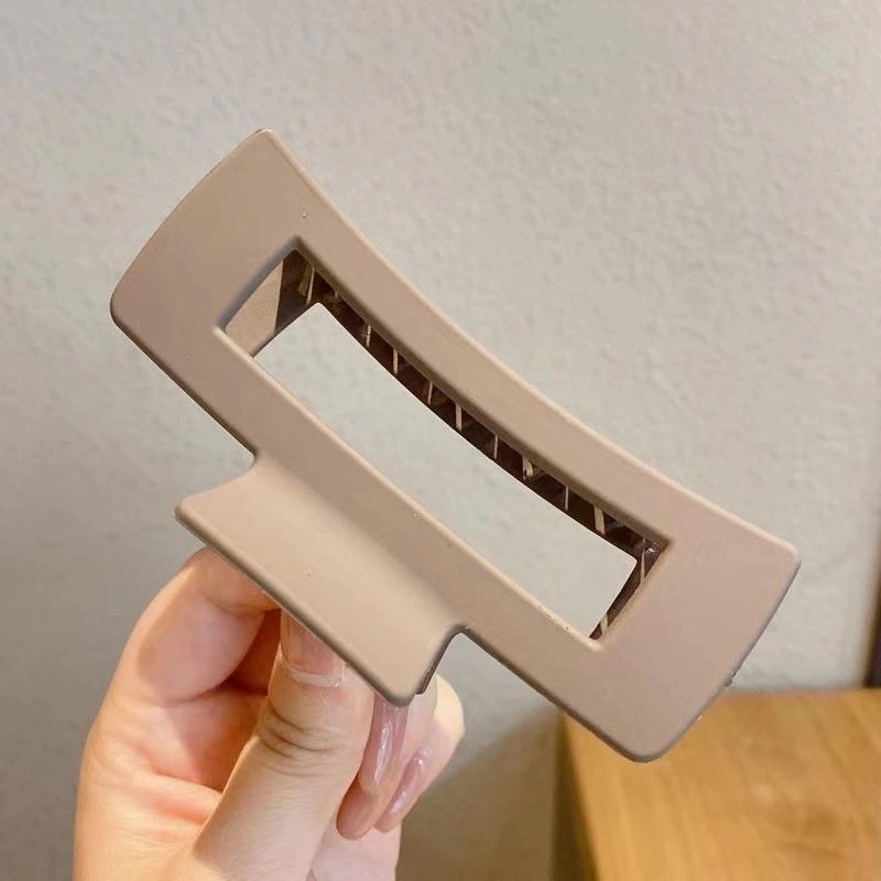 Minimalist Solid Color Arylic Hair Claws 1 Piece