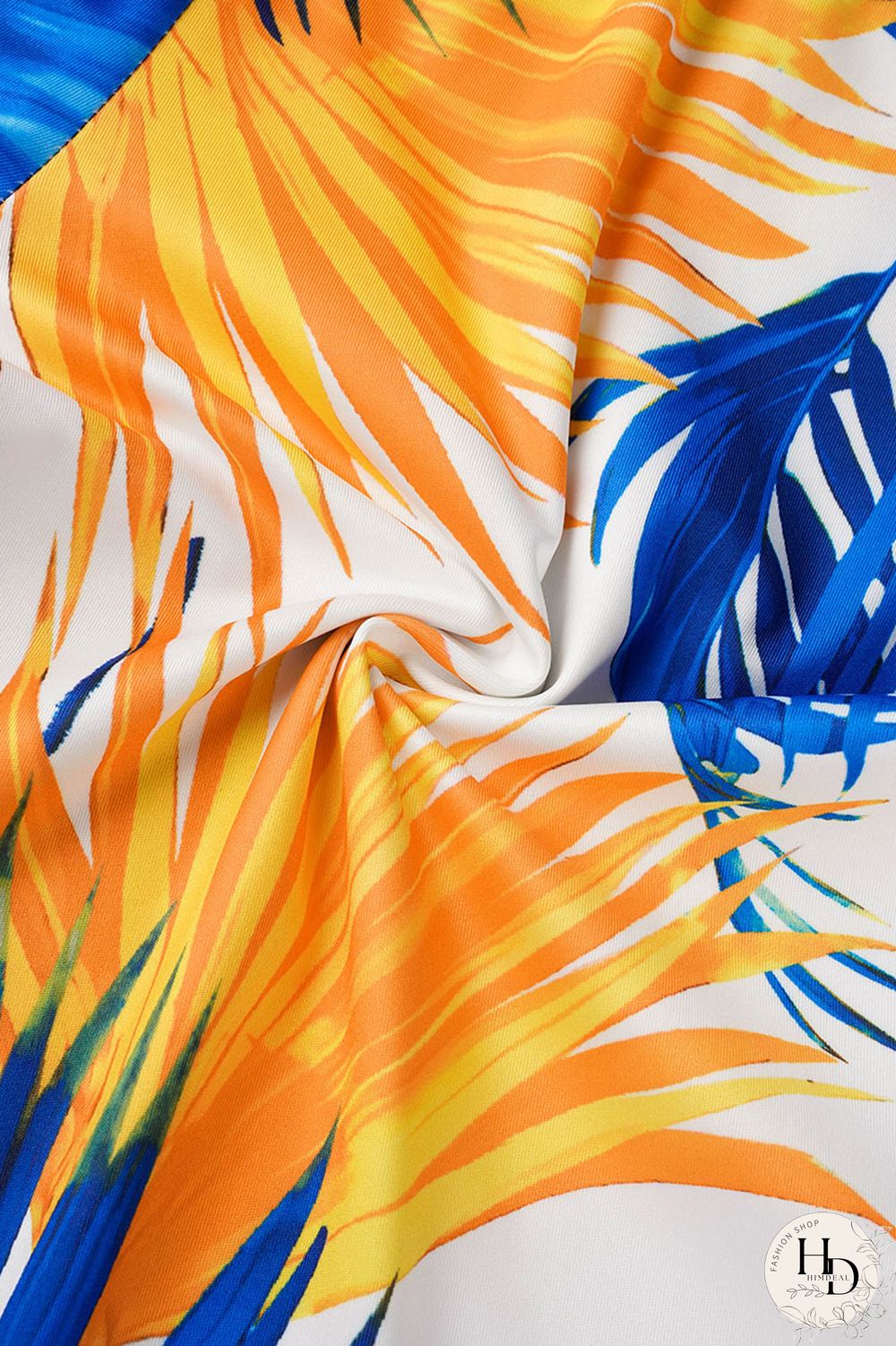 Blue Sexy Casual Print Frenulum Backless Spaghetti Strap Sleeveless Two Pieces