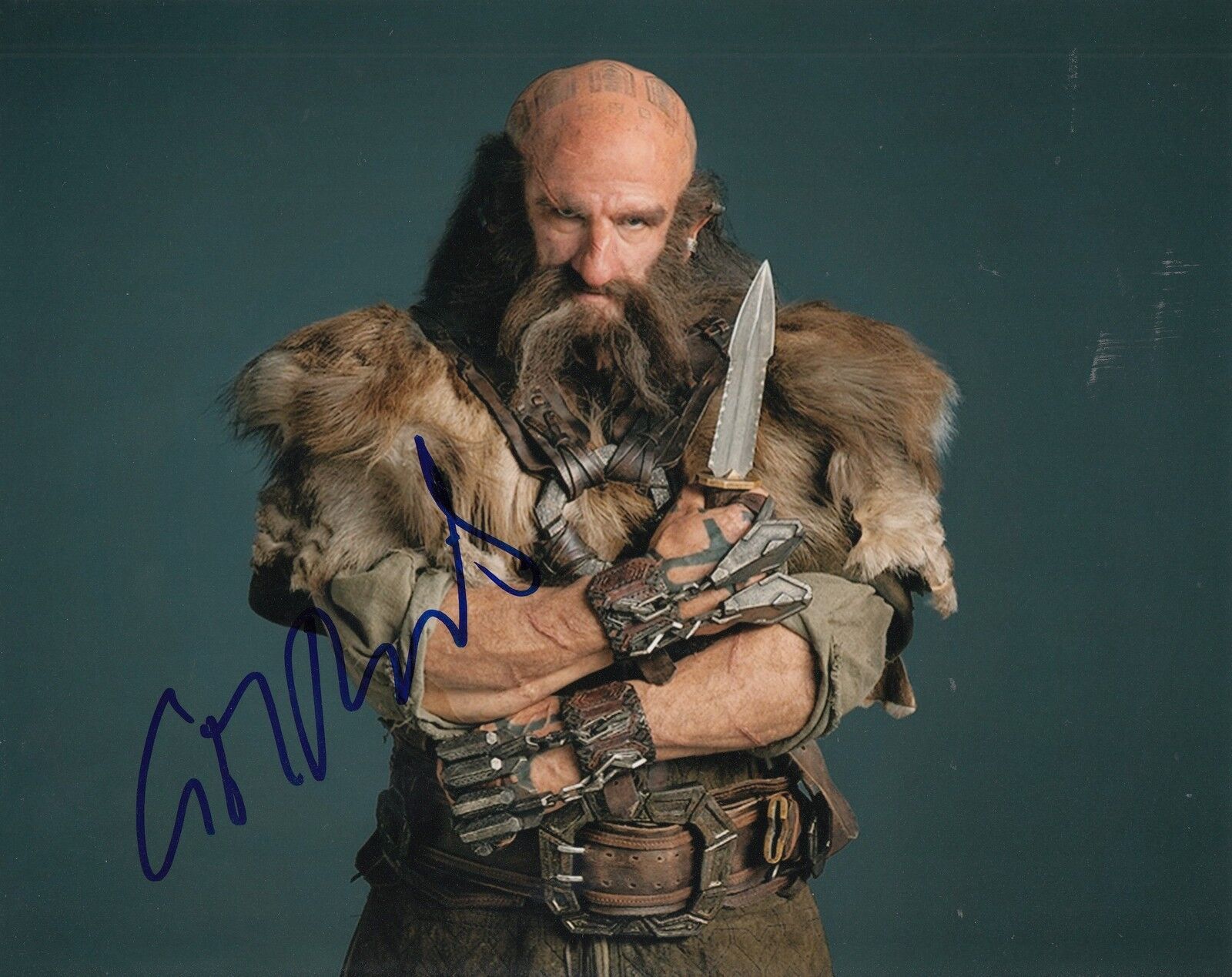 GRAHAM MCTAVISH signed (THE HOBBIT) Movie 8X10 *DWALIN* Photo Poster painting W/COA #1