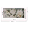 (95*50cm)White Rose - Full Square Drill Diamond Painting