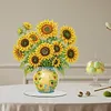 Sunflower Vase Diamond Dot Painting Ornament DIY Double Sided Acrylic