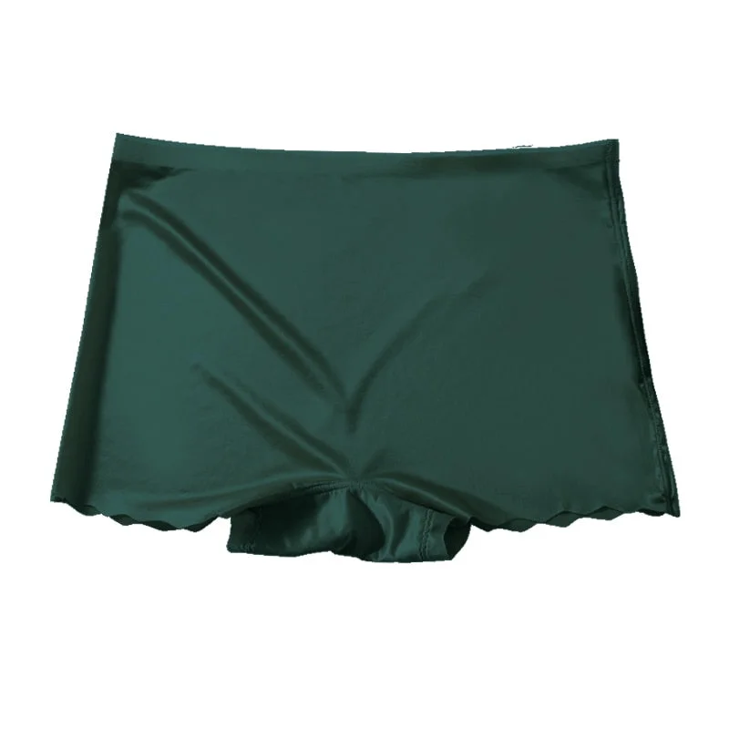 1 Pcs Seamless Boyshort Underwear Woman Lingerie High Quality Soft Ice Silk Female Panties Underwear For Ladies New BANNIROU