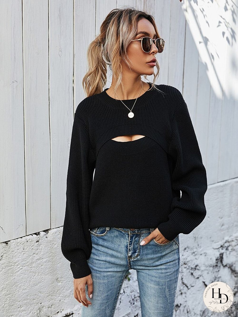 Women's Sweaters Pullovers Knitwear Fashion Slim Knit Tops Solid Color Basic Pullovers
