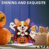 Halloween Puppy Special Shaped 2D Flat DIY Diamond Painting Ornament