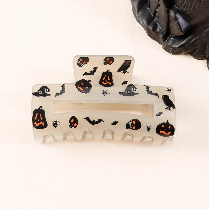 Women’s Minimalist Classic Style Color Block PVC Hair Claws