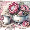 Protea-11CT Stamped Cross Stitch 40*40cm/15.75*15.75in tapestrymarket