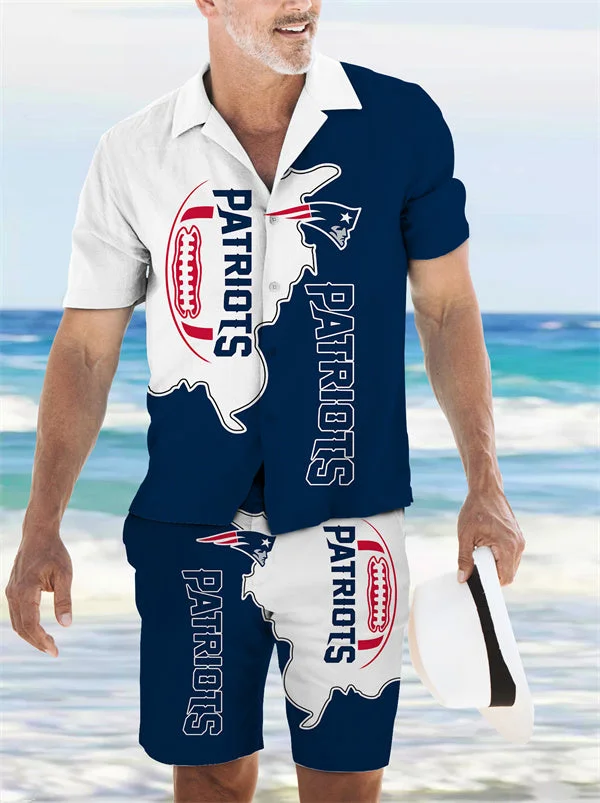 New England Patriots
Limited Edition Hawaiian Shirt And Shorts Two-Piece Suits