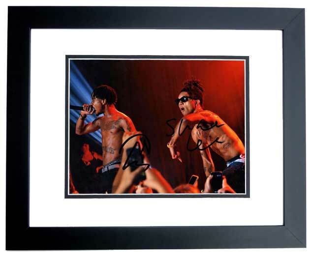 Rae Sremmurd - Swae Lee + Slim Jxmmi Signed - Autographed Rap 8x10 Photo Poster painting FRAMED