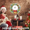 2D Flat DIY Christmas Acrylic Diamond Painting Clock Pendant Home Decoration