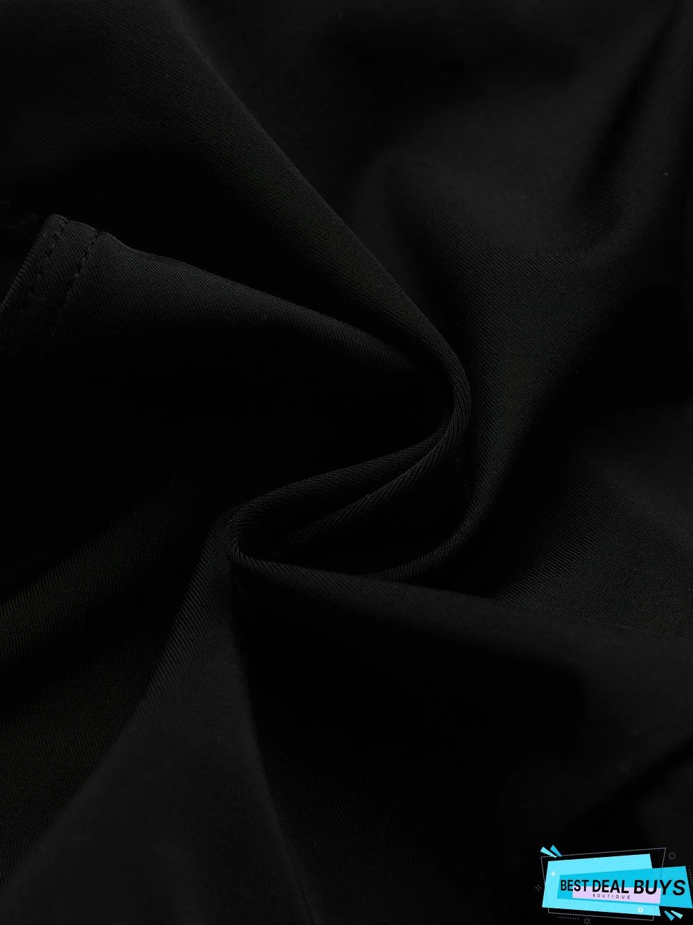 Simple Plain Gathered Scoop Neck One Piece Swimsuit