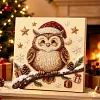 DIY Pearl Painting - Handmade Self - Adhesive Pearls - Chirstmas Owl