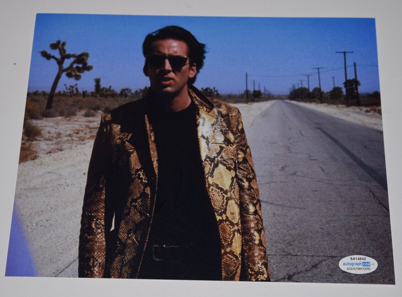 Nicolas Cage Signed Autographed 8x10 Photo Poster painting Wild At Heart ACOA COA