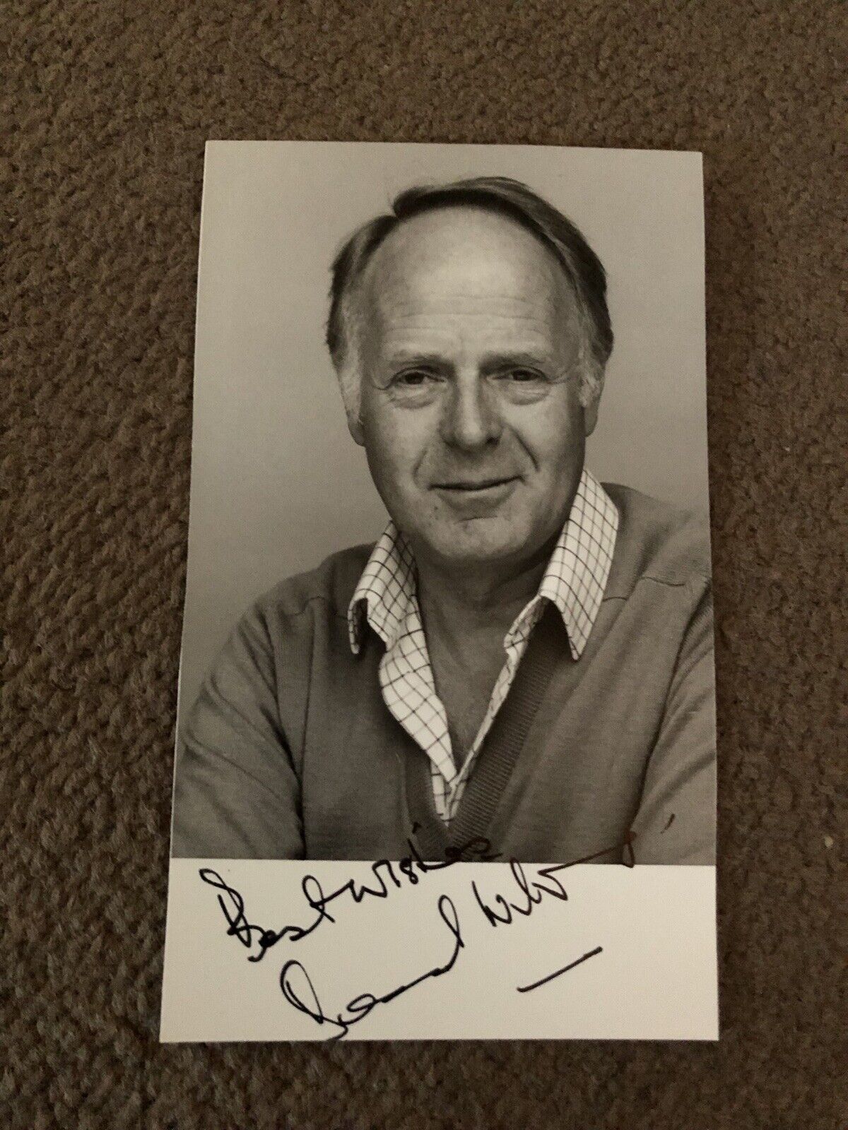 DESMOND WILCOX (TV PRODUCER) SIGNED Photo Poster painting