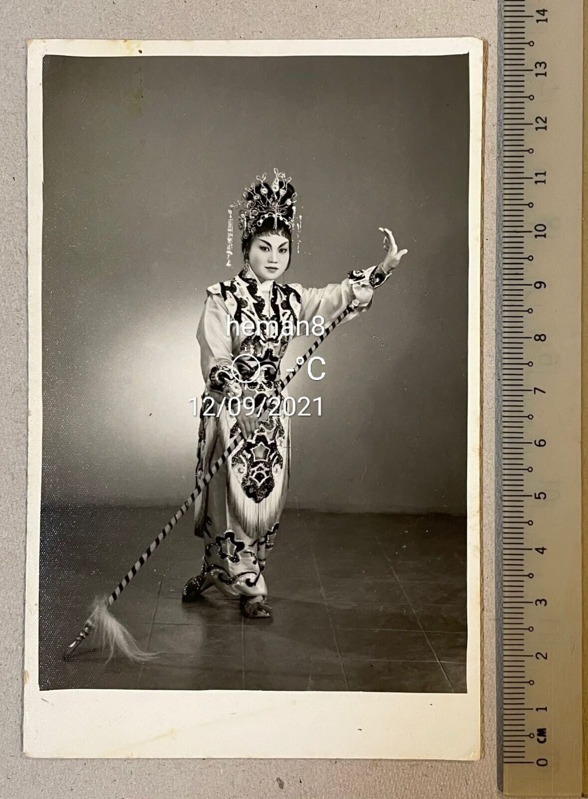 Vintage Chinese opera actress Photo Poster painting studio Photo Poster painting