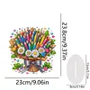 (US Local)Flower Double Sided Effect Table Top Diamond Painting Desktop Ornaments Kit (Pencil)