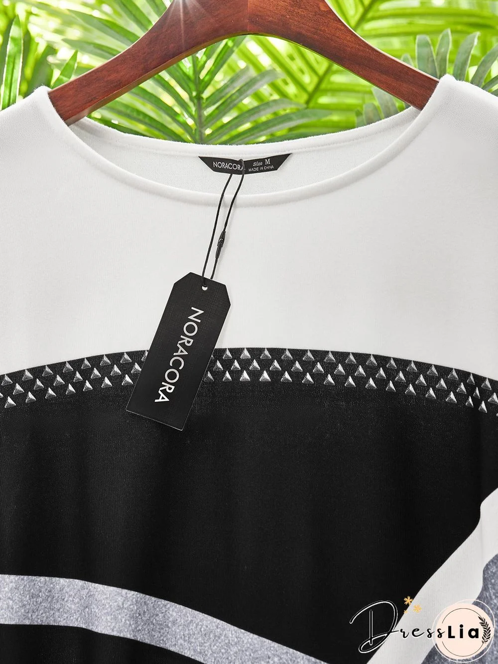 Daily Geometric Cotton Blends T-shirt