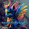 3PCS Fantasy Creatures Coloring Book Set Mindfulness Art Books for Adults 