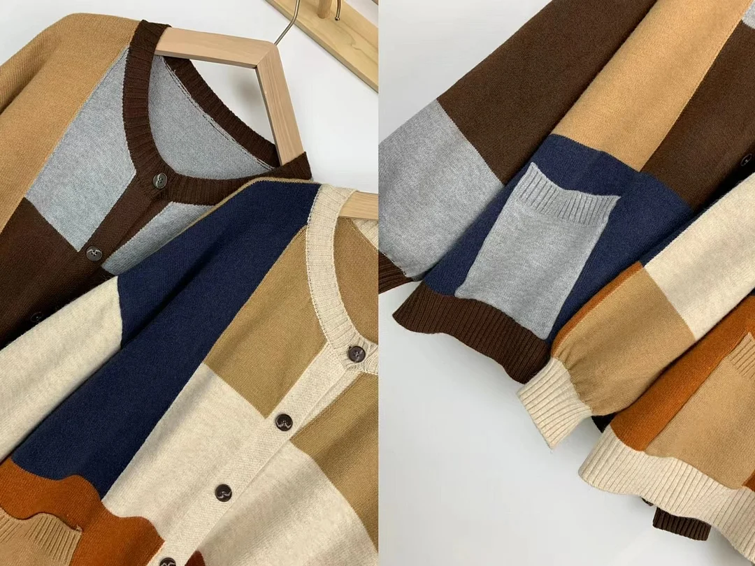 Chicfifth Sweater Women Winter Long Sleeve High Quality Autumn Vintage Top Knitted Cardigan