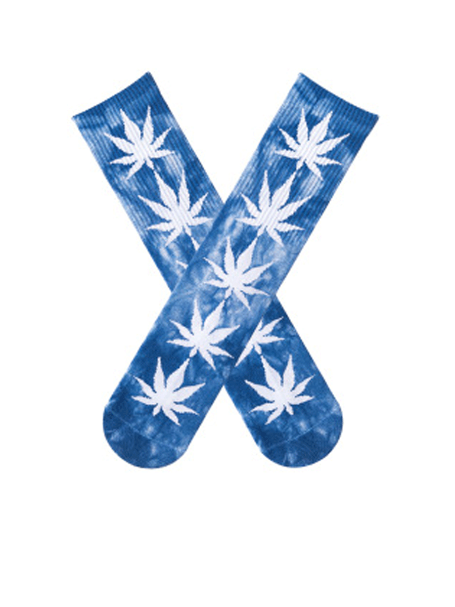 Maple Leaf Tie Dye Trendy Tube Socks