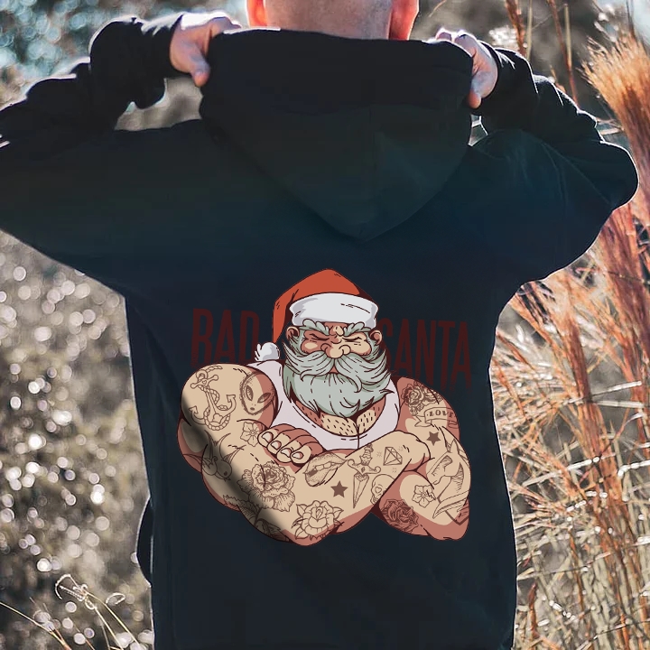 Bad Santa Christmas Theme Hoodie