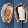 Straight Bob Wig Lace Wig Highlights Wig