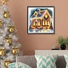 (50*50cm)Christmas House - Full Round Drill Diamond Painting