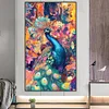 (40*70cm)DIY Full Square Drill Diamond Painting-Peacock