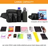 Taktisch Hüfttasche mit Flaschenhalter Militärisch Bauchtasche Wasserdicht Gürteltasche MOLLE Wasserflasche Halter Multifunktional für Damen Herren Wandern Laufen Camping Trekking, Schwarz