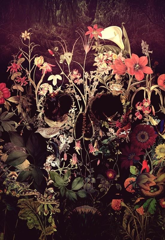 

Flowering Skull – Paint By Numbers - 40*50CM, 501 Original