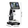 1000X Digital Microscope 4.3inch Screen Soldering Coin Microscope w/ 8 LED Light
