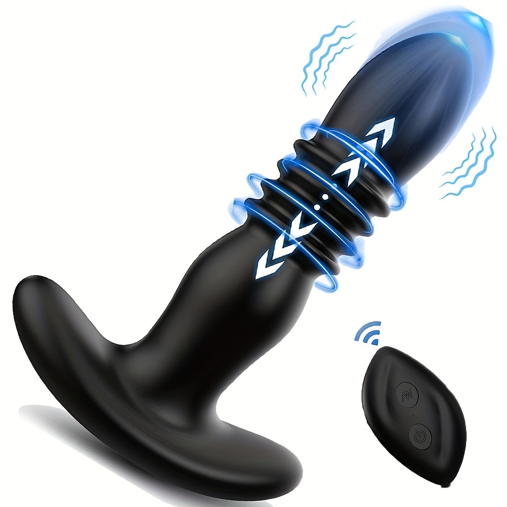 Electric Retractable Anal Plug APP Control Male Prostate Massager