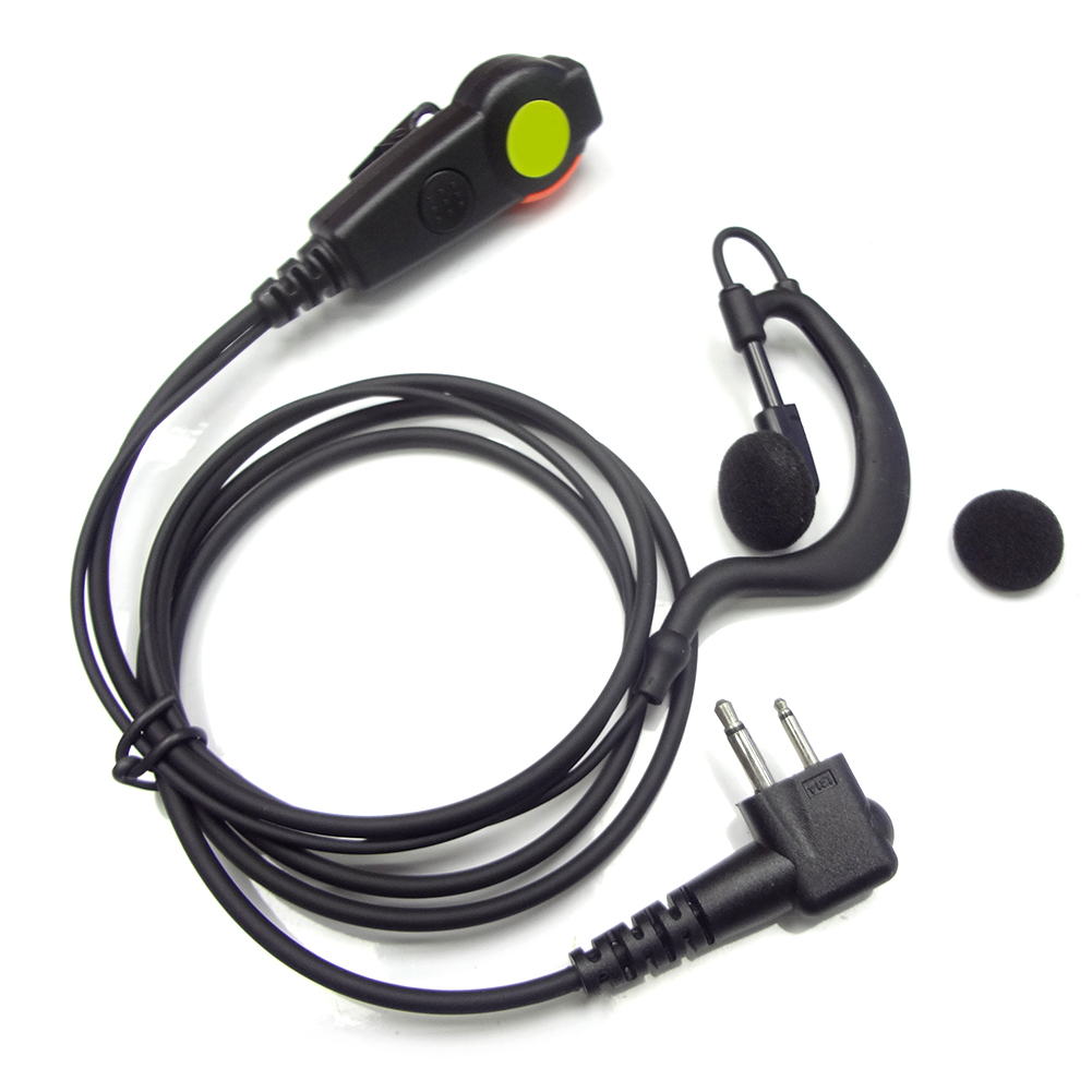 

2 Pin Earpiece M Head PTT Mic Headset for HYT TC 700 600 500 Two Way Radio, 501 Original