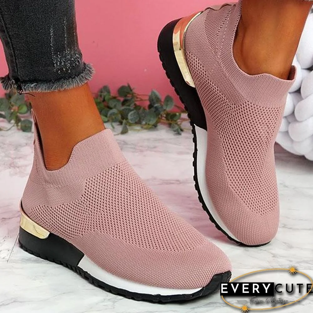 Sneakers Women Vulcanized Shoes Ladies Solid Color Slip-On Sneakers For Female Casual Sport Shoes Fashion Mujer Shoes