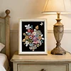 Framed Pearl Diamond Painting - Special Shaped - Colorful Flower Baskets (17x22cm)