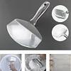 Stainless Steel Bucket Scoop Mud Scoop Arc-shape Shovel Putty Knife Scraper