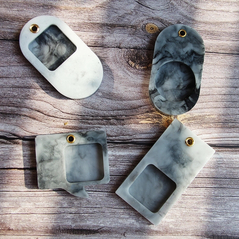 Youyou Mold Quicksand Hollow Micro Landscape DIY Tag Glue Drop Mold Gypsum Aromatherapy Car Pendant Mold