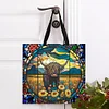 Glass Painting series Cow - 11CT DIY Stamped Cross Stitch Shopping Bag 40*40cm/15.75*15.75in