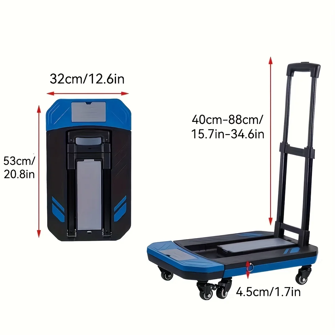 عربة تحمل حمولة 150 كجم، قابلة للطي، محمولة، مثبتة على السيارة