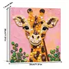 Framed Giraffe - DIY Button Art Painting Kit for Creativity DIY Pearl Dot Crafts for Gift Home Wall Decor 30*30CM