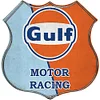 Racing Team Gulf - Shield Vintage Metal Signs(12*12Inch) - Gas