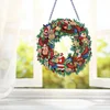 Diamond Painting Christmas Wreath Pendant