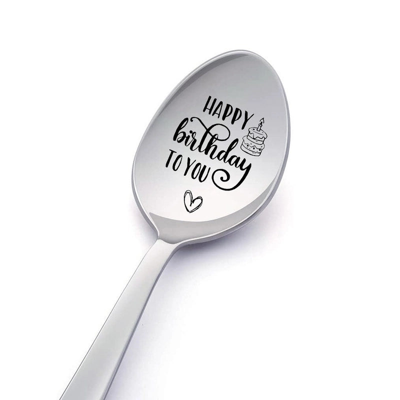 Fashion Letter Stainless Steel Spoon