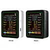 6-in-1 Air Quality Meter Real-Time CO2 Tester HCHO Detector for Home Cars Plants
