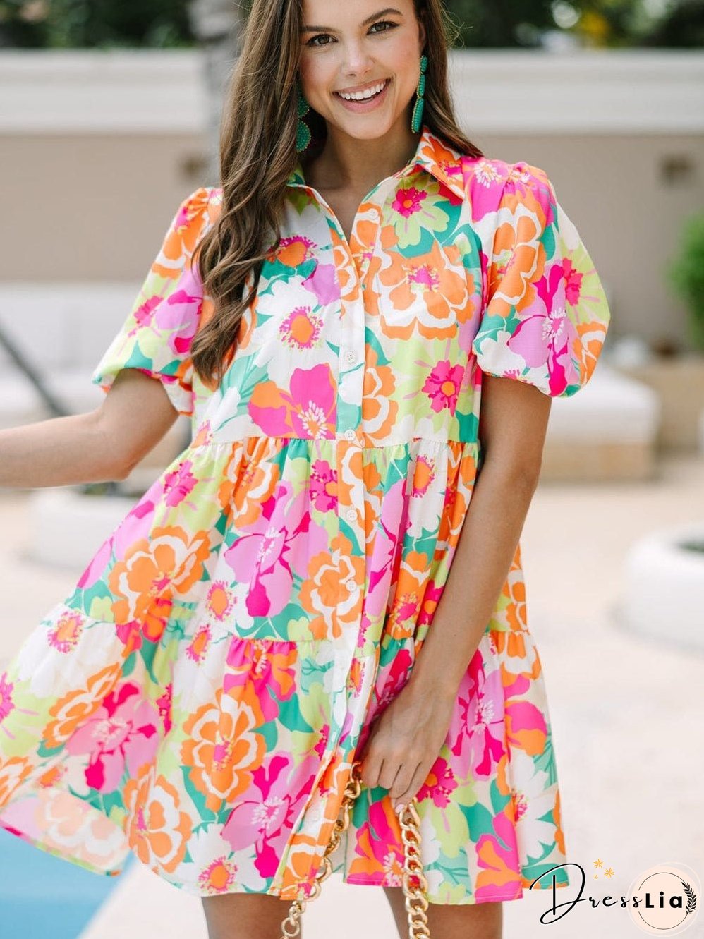 Whimsical Floral Dress