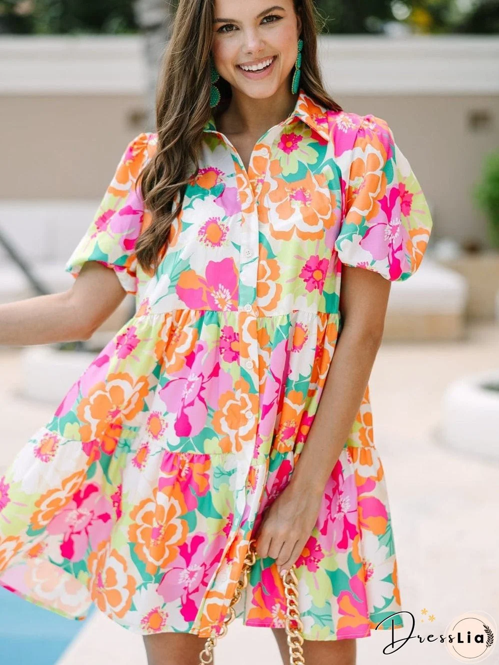 Whimsical Floral Dress