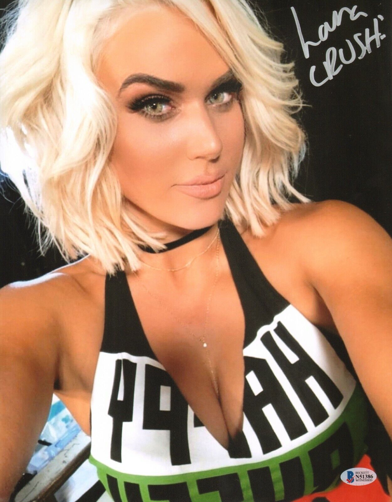 Lana Signed 11x14 Photo Poster painting BAS Beckett COA WWE Raw Total Divas Picture Autograph 86