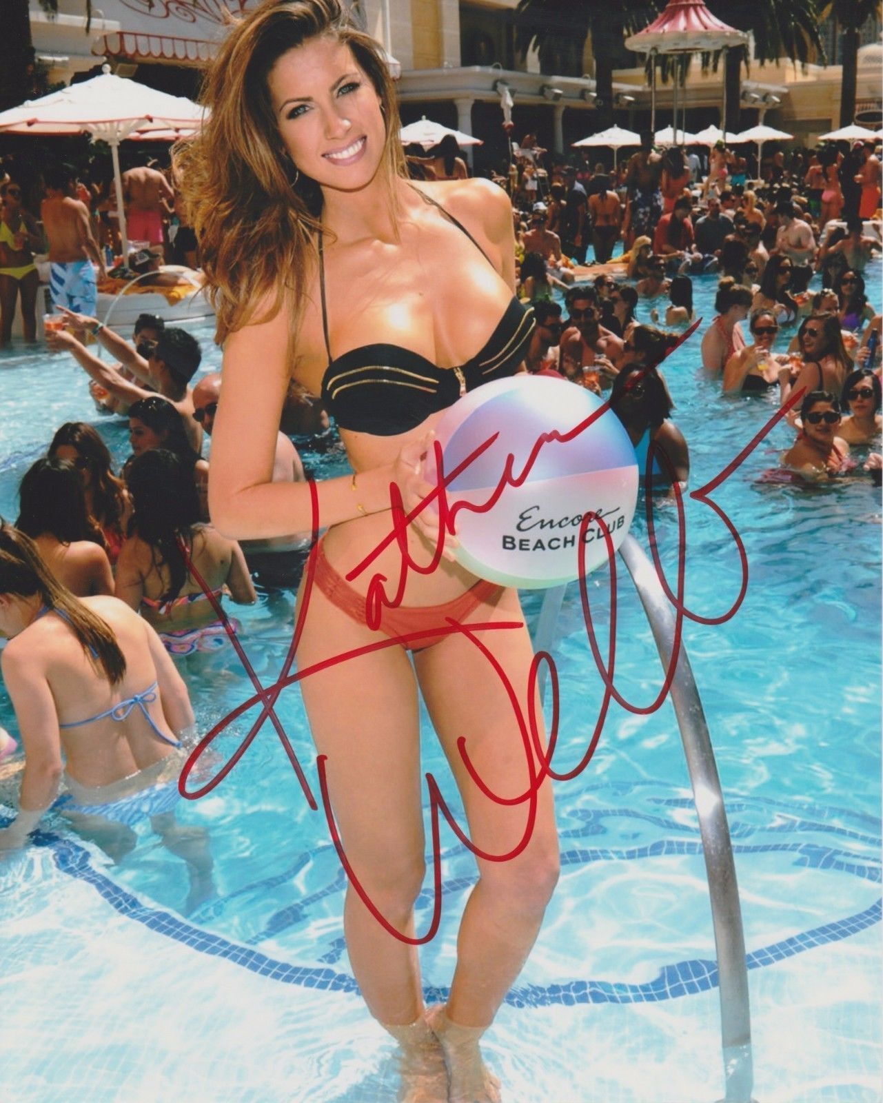 KATHERINE WEBB MODEL * MS. ALABAMA * SEXY POOL SIDE 8 X 10 * HAND SIGNED