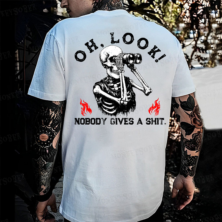 Oh Look Nobody Gives A Shit Monkey T-shirt