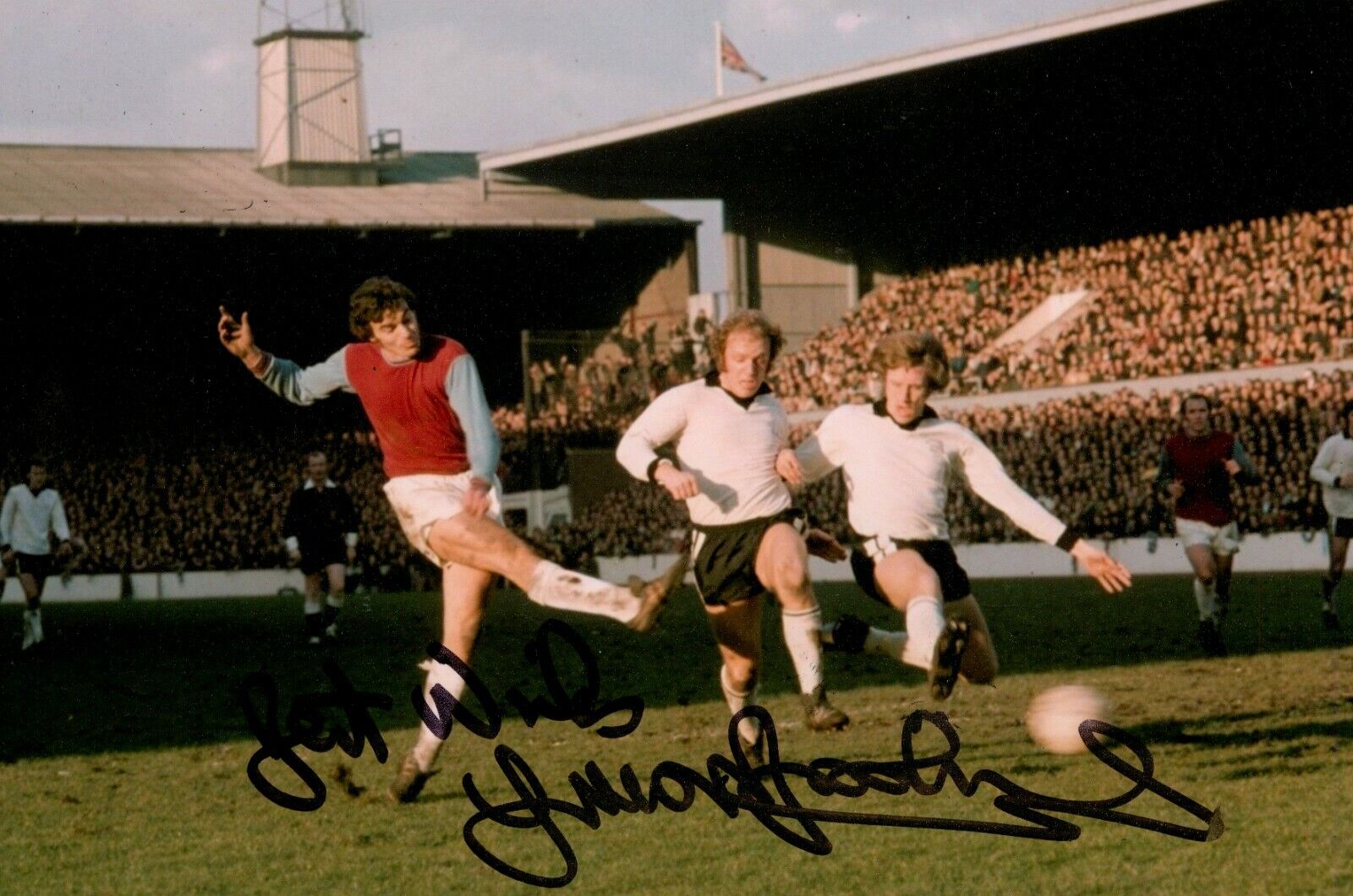 Sir Trevor Brooking Signed 6x4 Photo Poster painting West Ham United England Autograph + COA